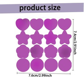 Xiaozuoyue 6-Pack UV Detection Stickers, Waterproof Sunburn Prevention Patches with Re-Application Reminder, Cute Sun-Shaped UV Sensors for Beach Swimming, Outdoor Activities & Sunscreen Monitoring