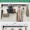 Kelisiting Wall Mount Clothes Drying Rack, Wall Mounted Drying Rack,