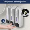 Soap Dispenser ABS 3 x 350 ml Manual 3 Chamber