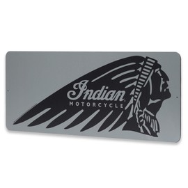 Indian Motorcycle Company Headdress Metal Sign - Vintage Indian Motorcycle Sign for Garage or Man Cave
