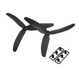 NOLITOY 1PC 5x3" Tri-leaf Propeller CW/CCW for Micro Quadcopter Multicopter RC Remote Control Spare Parts with Hole Diameter Converter Adapter Black