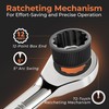 8-Piece Metric Ratcheting Combination Wrench Set, 72-Tooth, CR-V Steel
