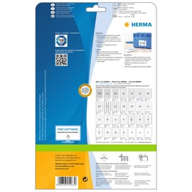HERMA 5063 Versandetiketten, 25 Blatt, 105 x 148 mm, 4 pro A4 Bogen, 100 Stück, selbstklebend, bedruckbar, matt, blanko Papier Adressetiketten Aufkleber, weiß