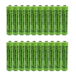 GSUIVEER AAA Nimh 600mAh 1.2v Rechargeable Battery for Outdoor Solar Lights Garden Lamp Pre-Charged Triple A Batteries(20 Pack)