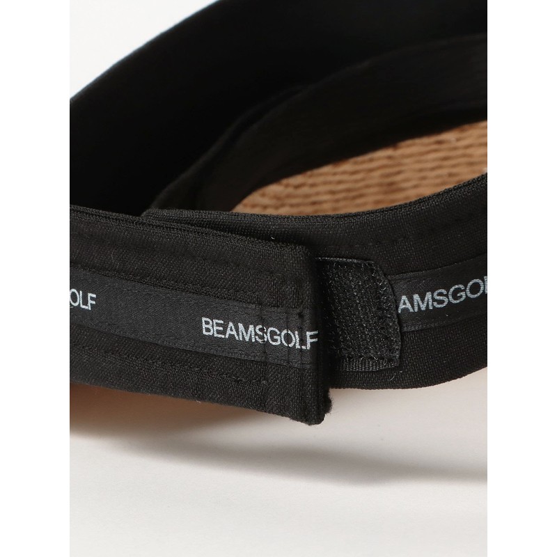 Beams Golf 2023SS Women's Bow Raffia Visor, Black