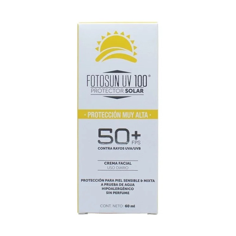 Protector Solar Facial Fotosun Uv 100 60ml Fps 50+ Six