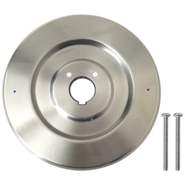 Xspeedonline 1-6090 Escutcheon Stainless Steel Replacement for Moen Chateau Collection,Nickel Trim Plate Replacement for 16090 One-Handle Tub Shower Faucets,w/2pcs Screws