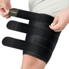 Hamstring Compression Sleeve with 3 Adjustable Straps,Thigh Compression Sleeve for