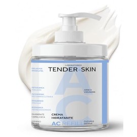 Tenderskin Crema Hidratante Uso Diario para Rostro y Cuerpo | Piel Muy Seca a Normal | Hyper Hidrantante con Ceramidas Esenciales & ?cido Hialur?nico Multimolecular | Repara la Barrera Cut?nea