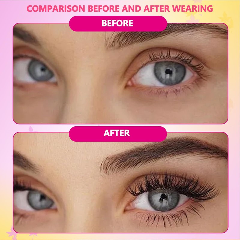 VIHARYEM 570pcs Cluster Lashes Individual Eyelashes Natural Eyelash Clusters D