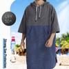 Quick Dry Bath Towels Pool Changing Robe Quick-Dry Poncho Surfing