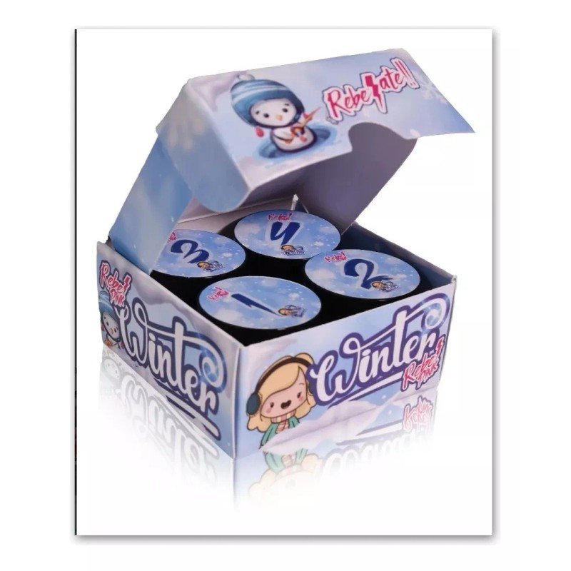 Rebel Pink Winter De Rebel Pink Coleccion De 4 Acrílicos