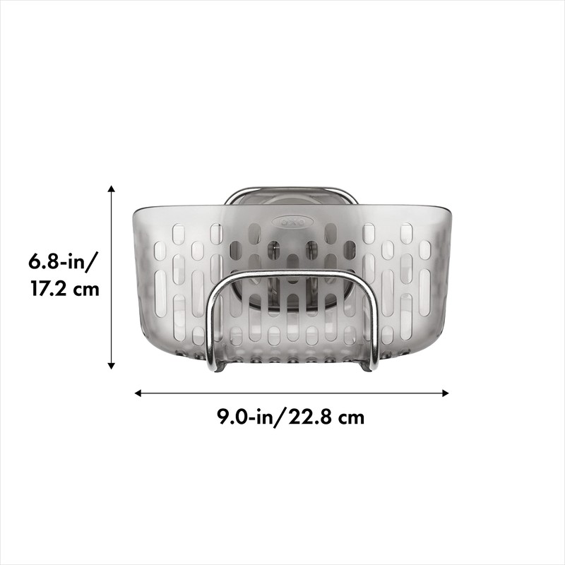 OXO Good Grips Stronghold Suction Sinkware Organizer, Stain Less Steel