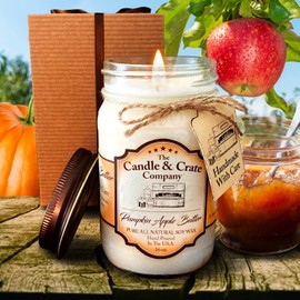 Home Decor Pumpkin Apple Butter Candle/ 16 oz Soy Wax Candle/ Fall Candle/ Autumn Candle