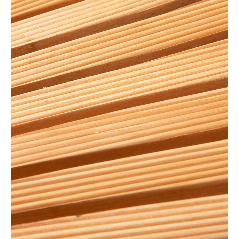 Plow & Hearth 4' Curved Outdoor Wooden Pathway | 18"