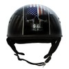 Milwaukee Leather Hot Leathers HLD1042 Gloss Black 'Warrior Bullet' Advanced