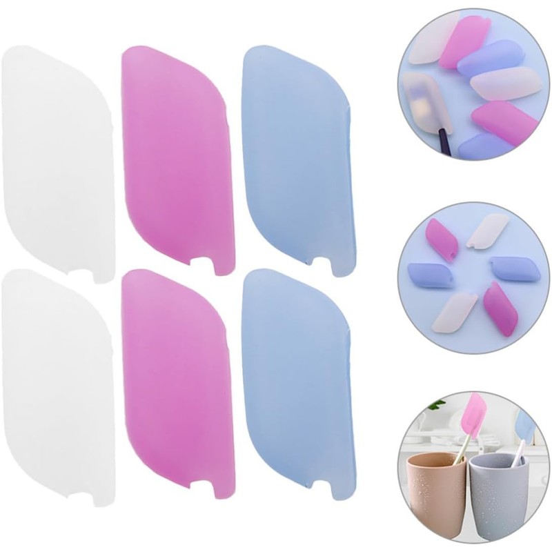 6 Tapas de Silicona para Cepillos de Dientes Ventilación, Funda