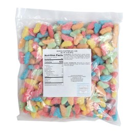 Sour Neon Gummy Butterflies, 2 Pound Bulk Bag, Gummy Candy, The Hampton Candy Company
