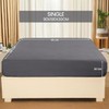 Utopia Bedding Single Fitted Sheet, Grey - 12 Inch (30cm)