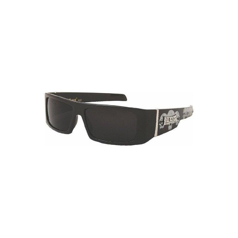 Black Hardcore LOCS Sunglasses with Free Micro Fiber Bag