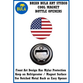 US American Flag Magnet Bottle Opener Fun Beer Gift