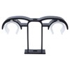 Ausi 4 Pcs Black Curtain Rod Brackets, Double Rod Holder