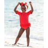 RuffleButts Red Polka Dot Swim Bow Headband - One Size