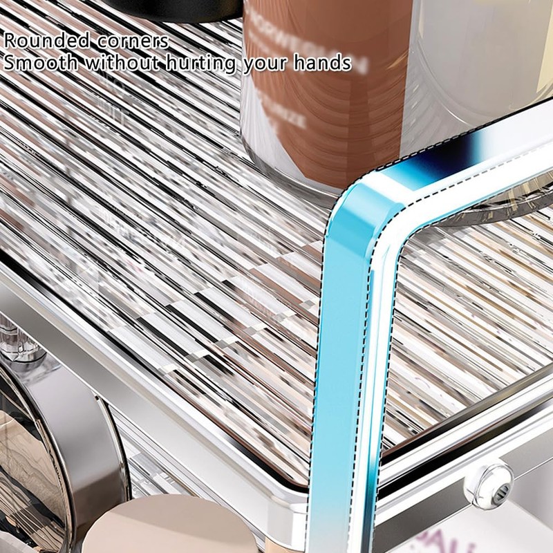 Bathroom Countertop Organizer, 2 Tier Acrylic Tray Vanity Counter Skincare