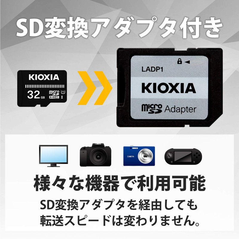 KIOXIA (Formerly Toshiba Memory) KTHN-MW032G Micro SDHC Card, 32 GB,