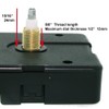 Clock Movement Quartz Square Antique Black Hand 1/2" Kit