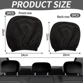 5 Pieces Car Seat Cover Headrest Cover Seat Headrest Dust Cover Seat Headrest Protector Car Seat Accessories