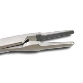 MASTERYD 10.5" T/C Micro Ryder Needle Holder Driver with Tungsten Carbide Inserts Cross Serrated Jaws Straight Tip with Locking Mechanism and Gold Rings - Premium Grade Instrument