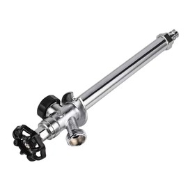 EFIELD Anti-Siphon Frost Free Sillcock, 1/2 inch Pex-A Expansion Connection X 3/4 inch Hose Bibb, Chrome Plated Brass Body-10 Inch Length