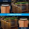 TSUNESLUX 12 Pack Solar Post Cap Lights Outdoor, 2 Modes