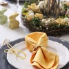 Set of 6 Easter Napkin Rings Rabbit Napkin Rings Bunny