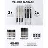 Nicpro 6Pack Art Mechanical Pencil Set, 3Pack Metal Drafting Pencil
