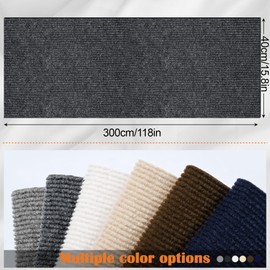 Inchoco Cat Furniture Protector - 118" x 15.8" Trimmable Self-Adhesive Couch Scratch Protector from Cats, Cat DIY Climbing Couch Protector for Scratch Post Cat Tree Shelves Wall Indoor (Dark Gray)