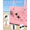 LETGO 4 Packs Clear Bogg Beach Tote Bag with 4