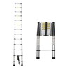 ChicFurnit Telescoping Ladder, 12.5FT Aluminum Extension Ladder with Non-Slip Feet