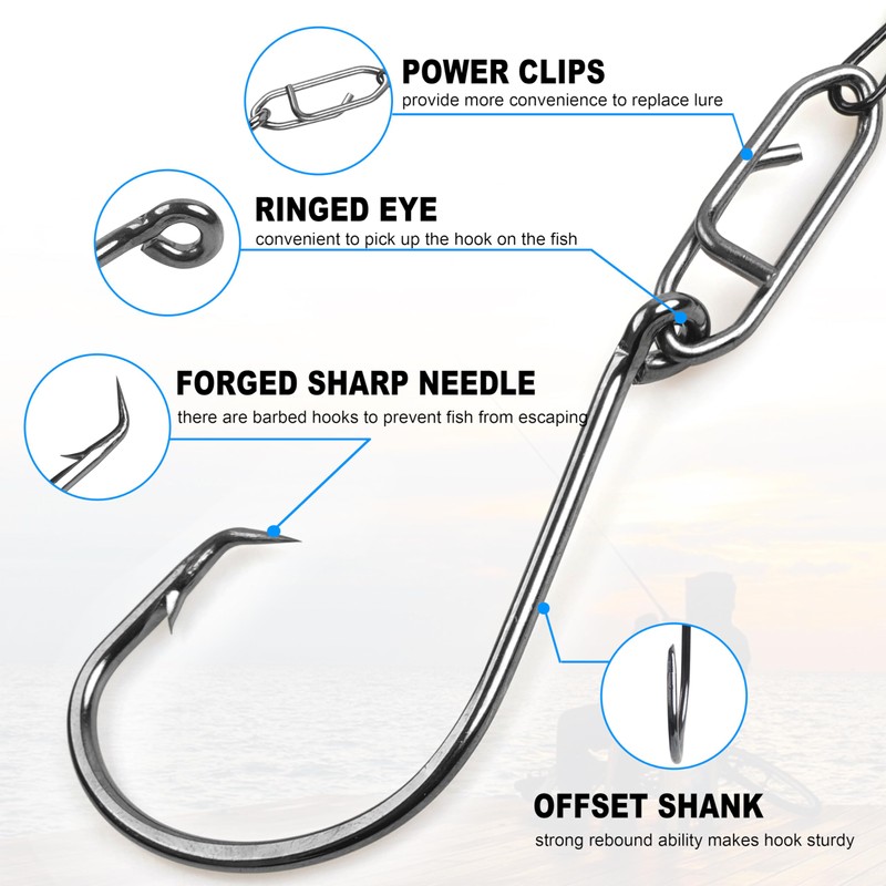 Catfish Float Rigs Santee Rig Catfishing Tackle 8/0 Circle Hooks