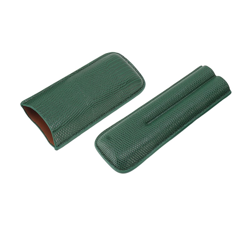 Cigar Case Fashion Elegant Portable Sturdy Crocodilian Skin Texture Faux