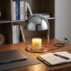 LUDENGJI Modern Candle Warmer Lamp Silver，Wide-Base Scented Candle Warmer with