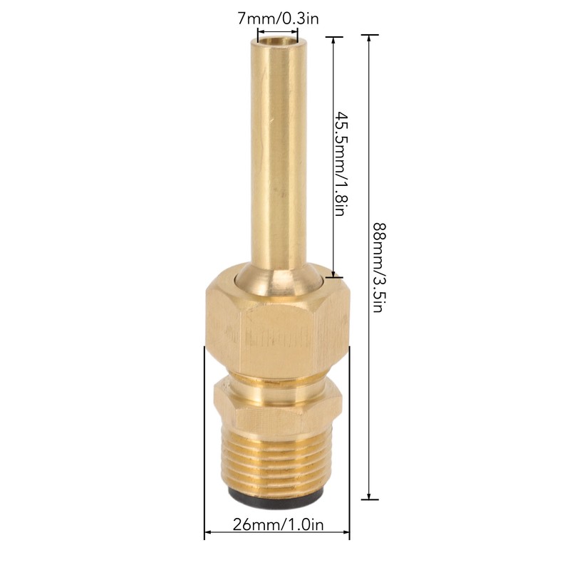 4 PCS Water Fountain Nozzles Pure Copper Large Hexagonal Direct