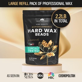 Tress Wellness Wax Beads - Dermatologically Tested - At-Home Kit for Bikini, Brazilian & Full Body - Unscented 2.2 lbs
