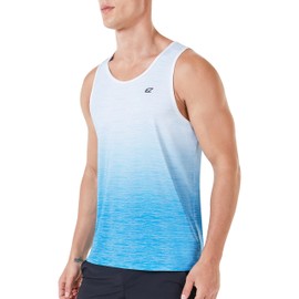 EZRUN Men's Quick Dry Sport Tank Top for Bodybuilding Gym Athletic Jogging Running,Fitness Training Workout Sleeveless Shirts
