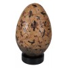 Prehistoric Speckled Dragon Egg Fossil Statue With Base Stand Jurassic