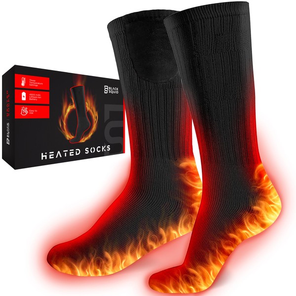 Rechargeable Heated Socks Men Women - Washable Battery Operated Foot