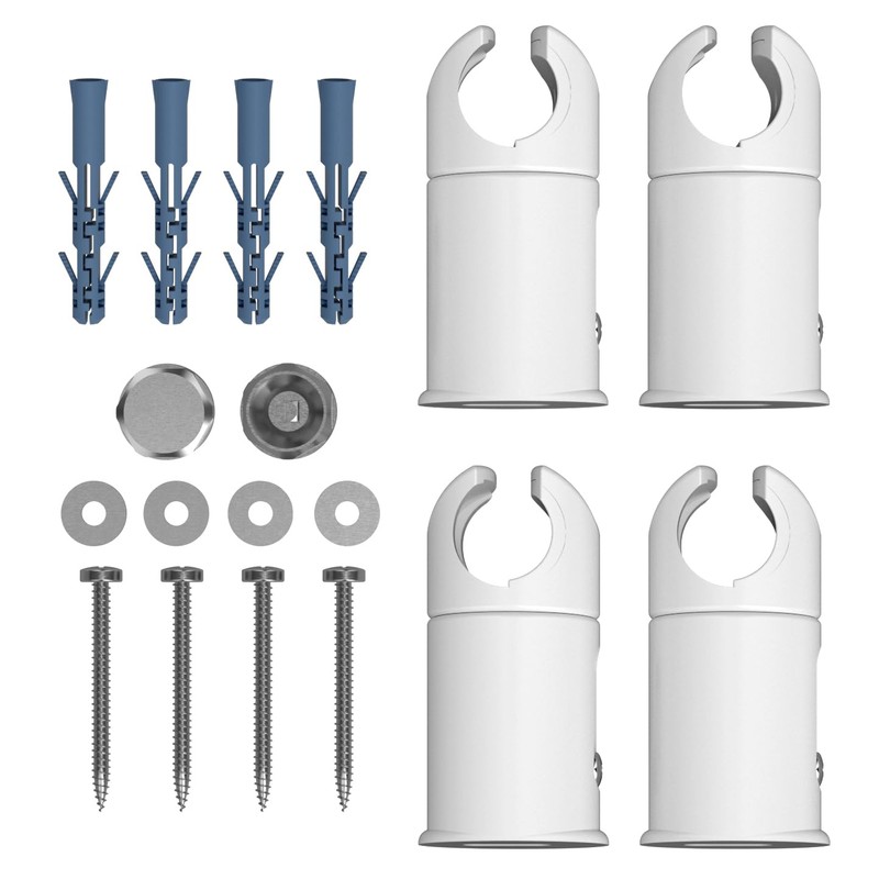 Clamp Brackets for Heated Towel Rail Radiators Flat & Curved