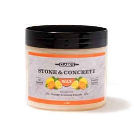 CLARK’S Stone and Concrete Wax - Soapstone Wax with Orange and Lemon Extracts - Helps Preserve and Protect Against Liquids - Revitalizes Stone Surfaces - Made with Carnauba and Beeswax