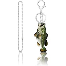 Mifoneix Fisherman Fishing Big Bass Creative 2d Flat Keychain Mother'S Day Gift Father's Day Gift